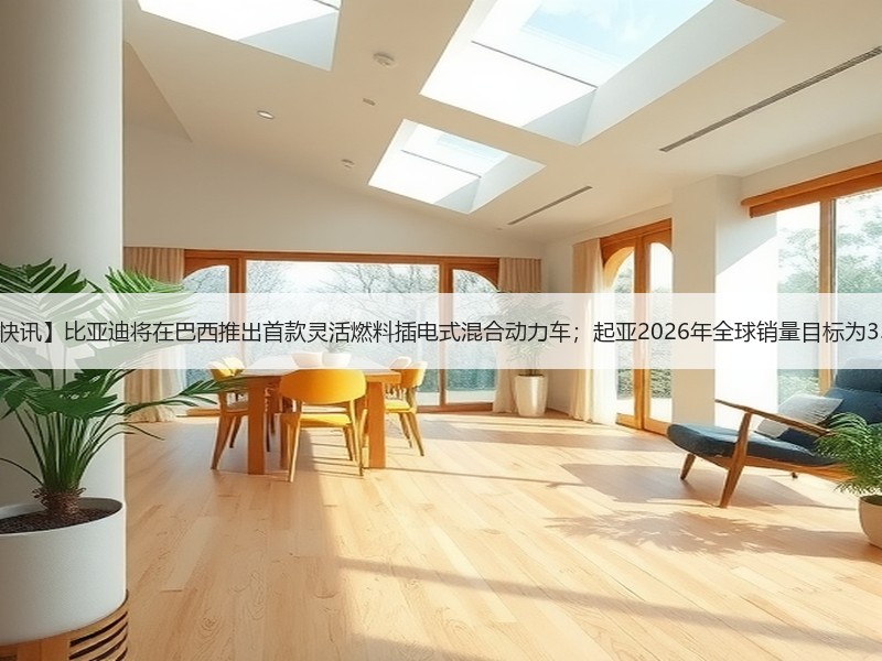 【国际快讯】比亚迪将在巴西推出首款灵活燃料插电式混合动力车;起亚2026年全球销量目标为335万辆 【国际快讯】比亚迪将在巴西推出首款灵活燃料插电式混合动力车;起亚2026年全球销量目标为335万辆