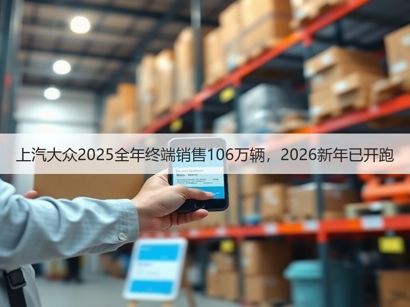 上汽大众2025全年终端销售106万辆，2026新年已开跑