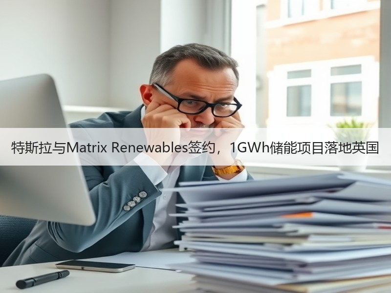 特斯拉与Matrix Renewables签约，1GWh储能项目落地英国
