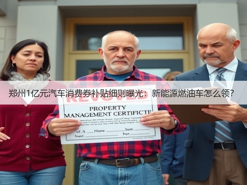 郑州1亿元汽车消费券补贴细则曝光：新能源燃油车怎么领？