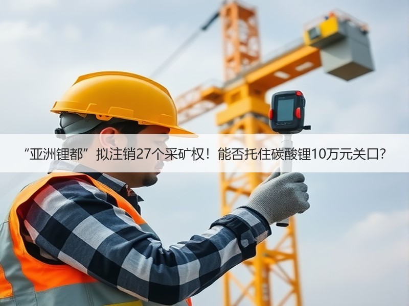 “亚洲锂都”拟注销27个采矿权!能否托住碳酸锂10万元关口? “亚洲锂都”拟注销27个采矿权!能否托住碳酸锂10万元关口?