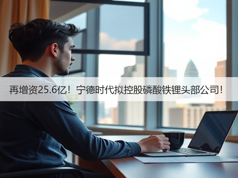 再增资25.6亿!宁德时代拟控股磷酸铁锂头部公司! 再增资25.6亿!宁德时代拟控股磷酸铁锂头部公司!
