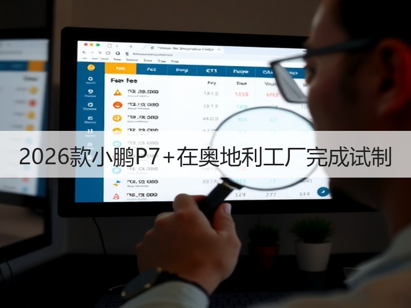2026款小鹏P7+在奥地利工厂完成试制 2026款小鹏P7+在奥地利工厂完成试制