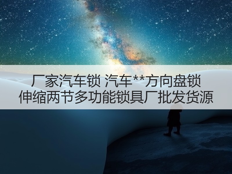 厂家汽车锁 汽车**方向盘锁 伸缩两节多功能锁具厂批发货源