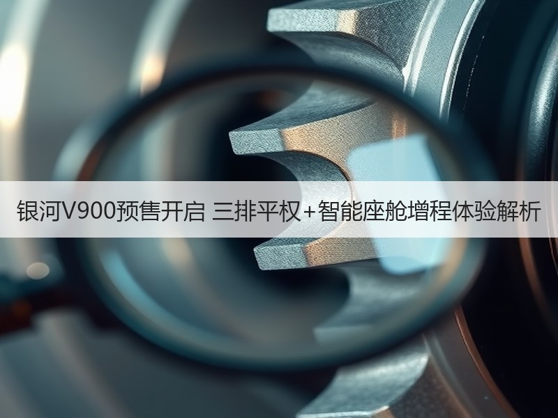 银河V900预售开启 三排平权+智能座舱增程体验解析 银河V900预售开启 三排平权+智能座舱增程体验解析