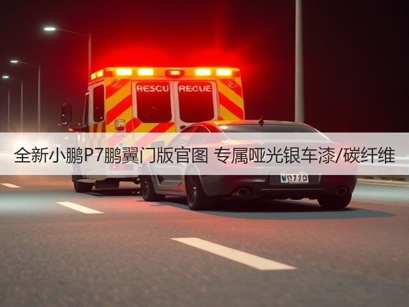 全新小鹏P7鹏翼门版官图 专属哑光银车漆/碳纤维