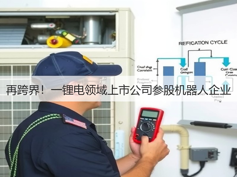 再跨界!一锂电领域上市公司参股机器人企业 再跨界!一锂电领域上市公司参股机器人企业