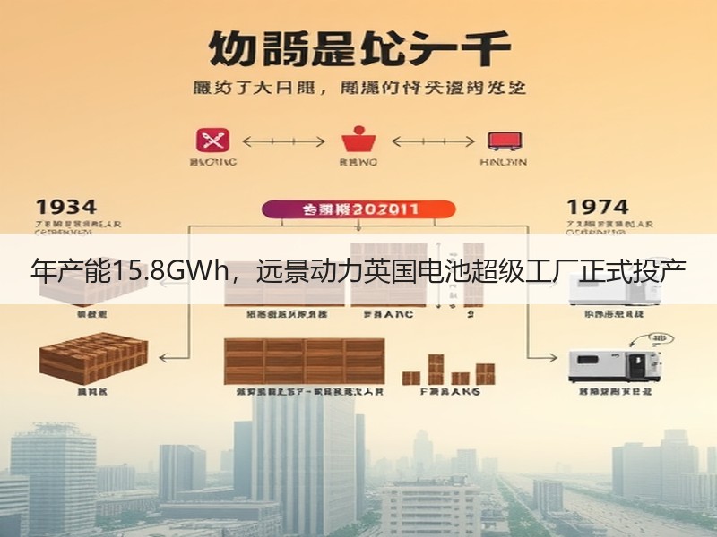 年产能15.8GWh，远景动力英国电池超级工厂正式投产