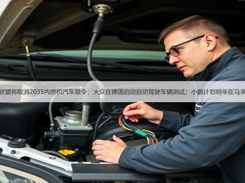 【国际快讯】曝欧盟将取消2035内燃机汽车禁令；大众在德国启动自动驾驶车辆测试；小鹏计划明年在马来西亚生产电动车
