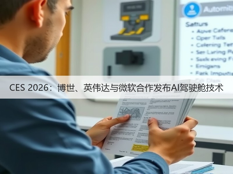 CES 2026:博世、英伟达与微软合作发布AI驾驶舱技术 CES 2026:博世、英伟达与微软合作发布AI驾驶舱技术
