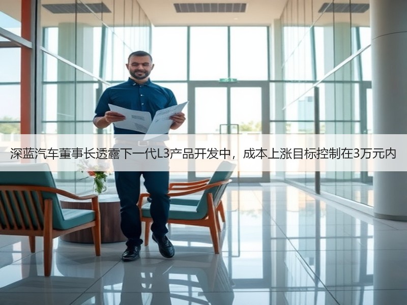 深蓝汽车董事长透露下一代L3产品开发中,成本上涨目标控制在3万元内 深蓝汽车董事长透露下一代L3产品开发中,成本上涨目标控制在3万元内