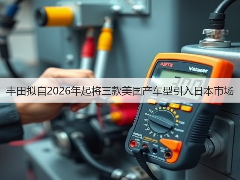 丰田拟自2026年起将三款美国产车型引入日本市场
