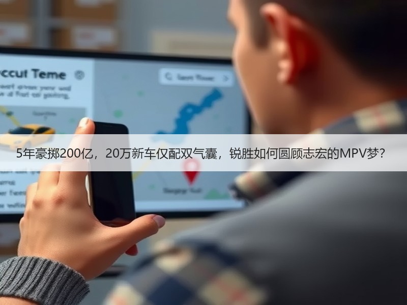 5年豪掷200亿,20万新车仅配双气囊,锐胜如何圆顾志宏的MPV梦? 5年豪掷200亿,20万新车仅配双气囊,锐胜如何圆顾志宏的MPV梦?