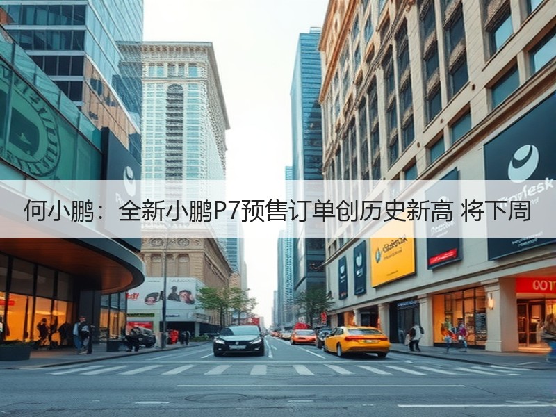 何小鹏：全新小鹏P7预售订单创历史新高 将下周