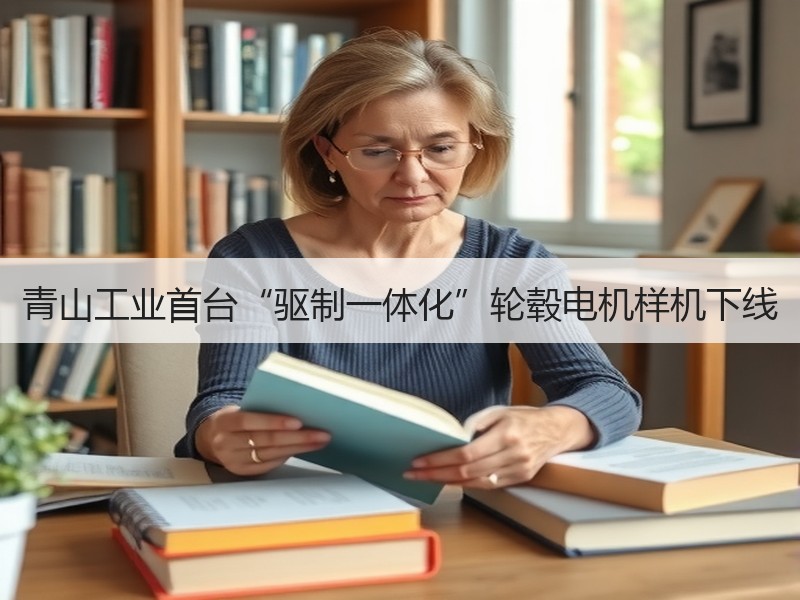 青山工业首台“驱制一体化”轮毂电机样机下线