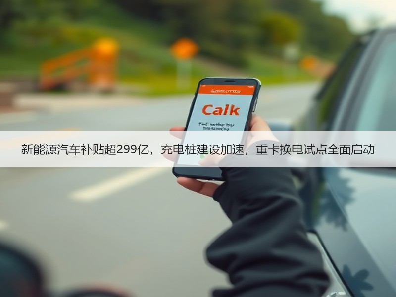 新能源汽车补贴超299亿,充电桩建设加速,重卡换电试点全面启动 新能源汽车补贴超299亿,充电桩建设加速,重卡换电试点全面启动