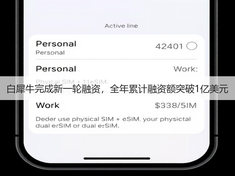 白犀牛完成新一轮融资,全年累计融资额突破1亿美元 白犀牛完成新一轮融资,全年累计融资额突破1亿美元