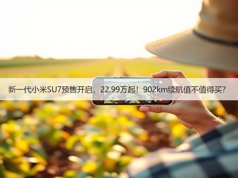 新一代小米SU7预售开启，22.99万起！902km续航值不值得买？