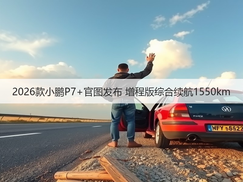 2026款小鹏P7+官图发布 增程版综合续航1550km