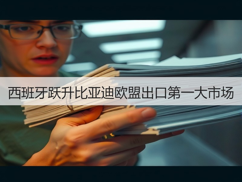 西班牙跃升比亚迪欧盟出口第一大市场 西班牙跃升比亚迪欧盟出口第一大市场