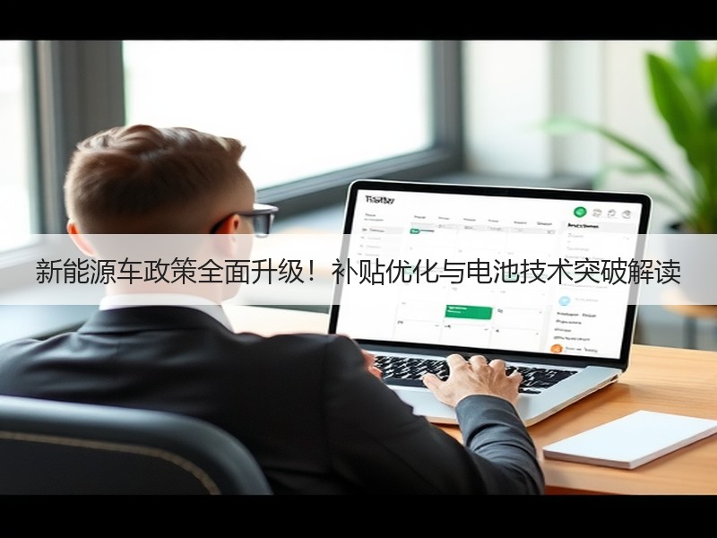 新能源车政策全面升级!补贴优化与电池技术突破解读 新能源车政策全面升级!补贴优化与电池技术突破解读