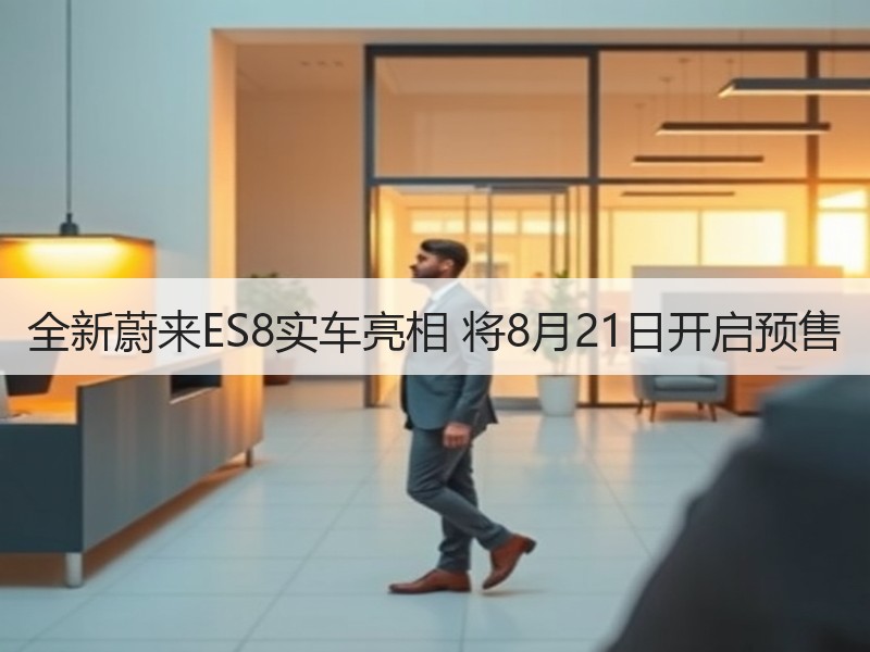 全新蔚来ES8实车亮相 将8月21日开启预售