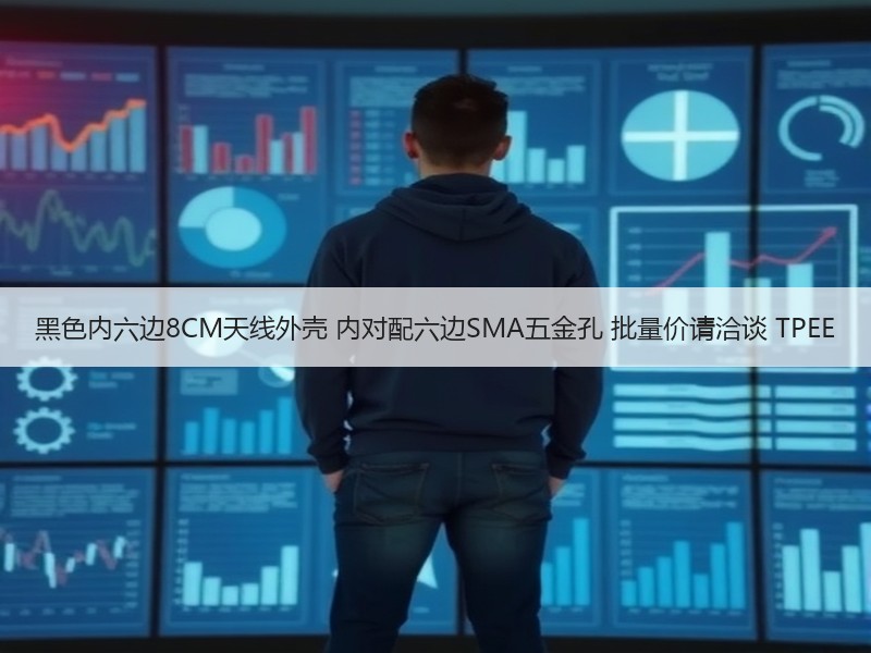 黑色内六边8CM天线外壳 内对配六边SMA五金孔 批量价请洽谈 TPEE