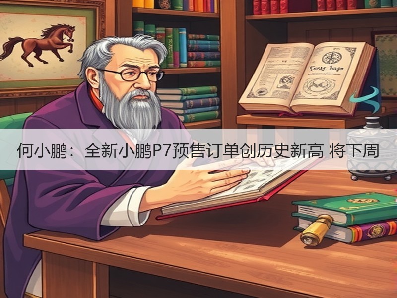 何小鹏：全新小鹏P7预售订单创历史新高 将下周