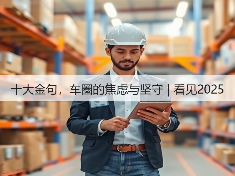 十大金句,车圈的焦虑与坚守 | 看见2025 十大金句,车圈的焦虑与坚守 | 看见2025