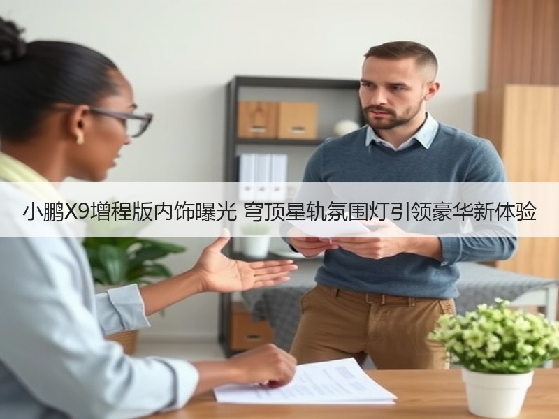 小鹏X9增程版内饰曝光 穹顶星轨氛围灯引领豪华新体验 小鹏X9增程版内饰曝光 穹顶星轨氛围灯引领豪华新体验