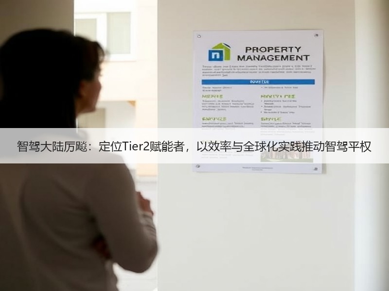 智驾大陆厉飚：定位Tier2赋能者，以效率与全球化实践推动智驾平权