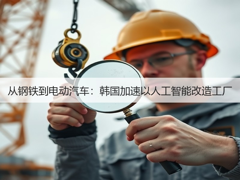 从钢铁到电动汽车:韩国加速以人工智能改造工厂 从钢铁到电动汽车:韩国加速以人工智能改造工厂