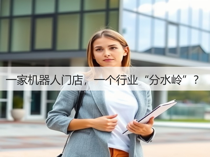 一家机器人门店，一个行业“分水岭”？