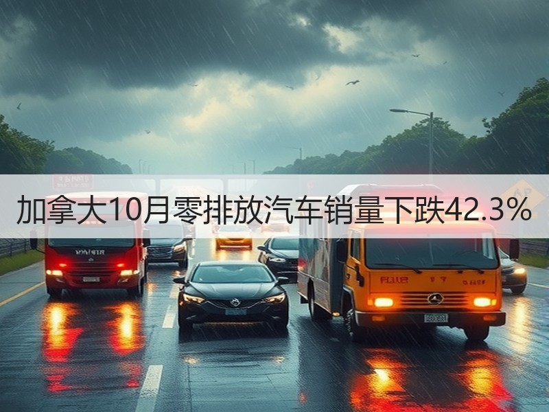 加拿大10月零排放汽车销量下跌42.3% 加拿大10月零排放汽车销量下跌42.3%