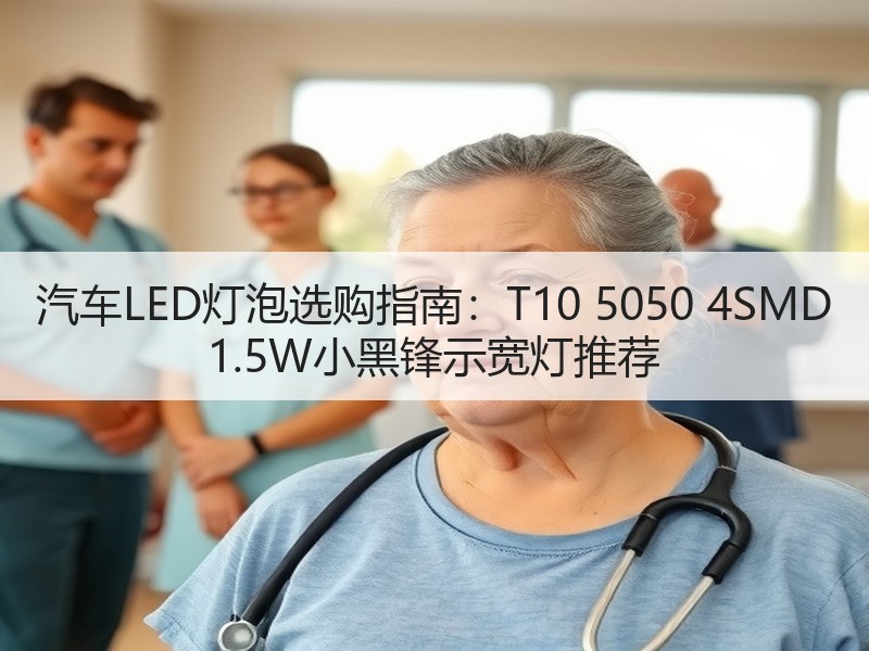 汽车LED灯泡选购指南：T10 5050 4SMD 1.5W小黑锋示宽灯推荐