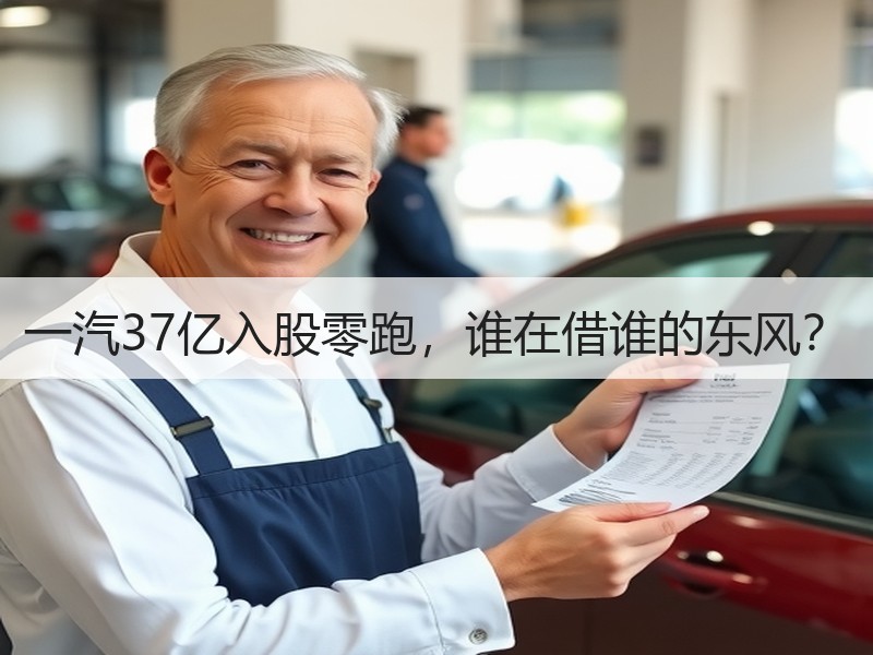 一汽37亿入股零跑，谁在借谁的东风？