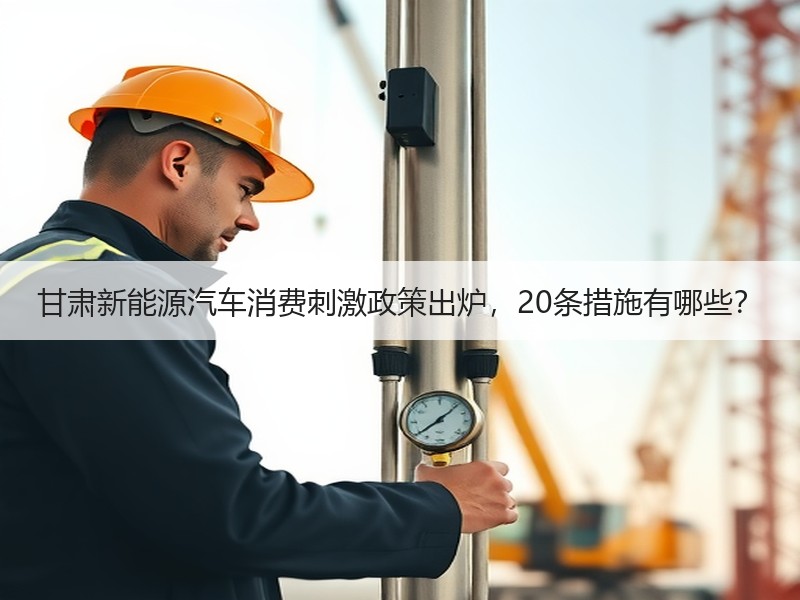 甘肃新能源汽车消费刺激政策出炉，20条措施有哪些？