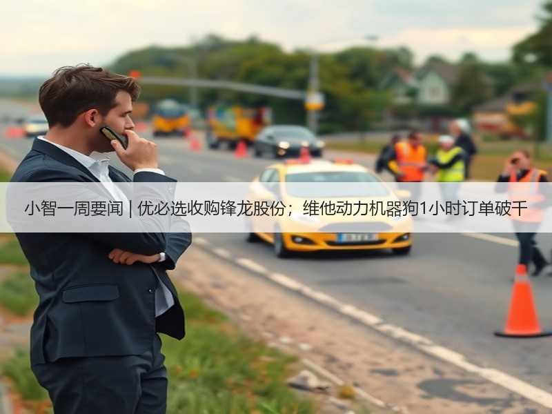 小智一周要闻 | 优必选收购锋龙股份；维他动力机器狗1小时订单破千