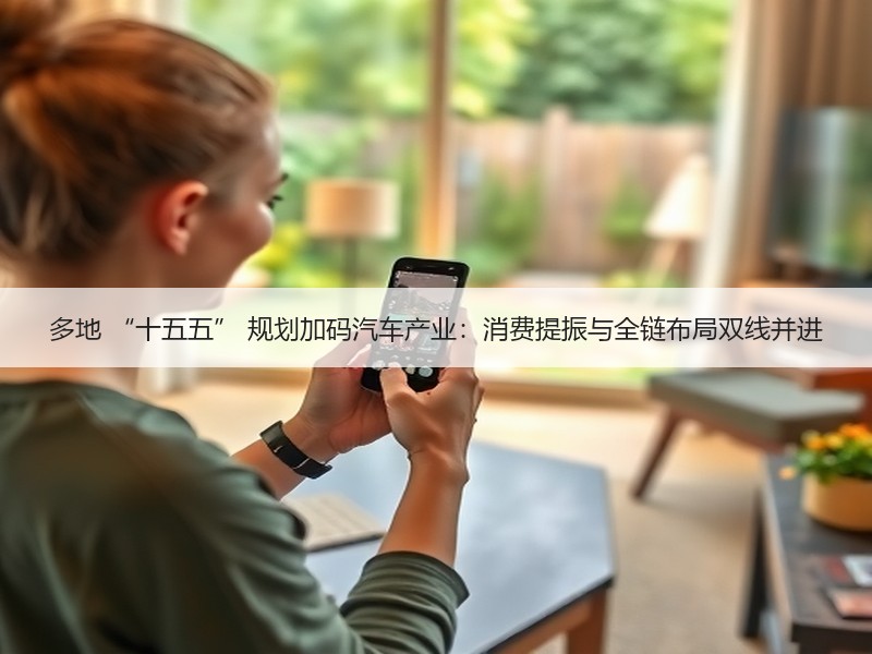 多地 “十五五” 规划加码汽车产业：消费提振与全链布局双线并进