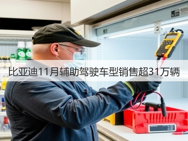 比亚迪11月辅助驾驶车型销售超31万辆