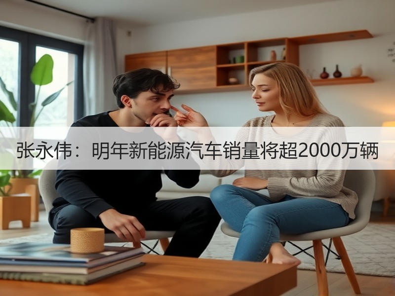 张永伟:明年新能源汽车销量将超2000万辆 张永伟:明年新能源汽车销量将超2000万辆