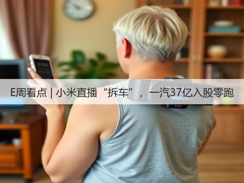 E周看点 | 小米直播“拆车”,一汽37亿入股零跑 E周看点 | 小米直播“拆车”,一汽37亿入股零跑