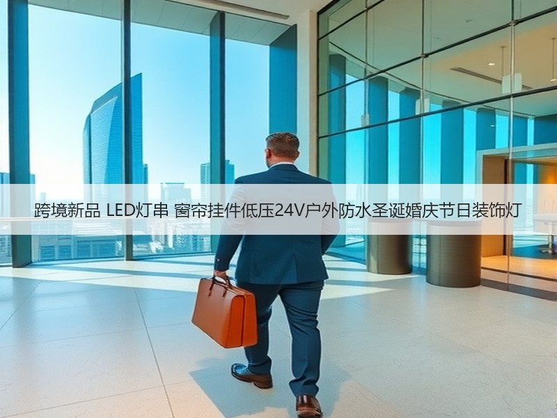 跨境新品 LED灯串 窗帘挂件低压24V户外防水圣诞婚庆节日装饰灯