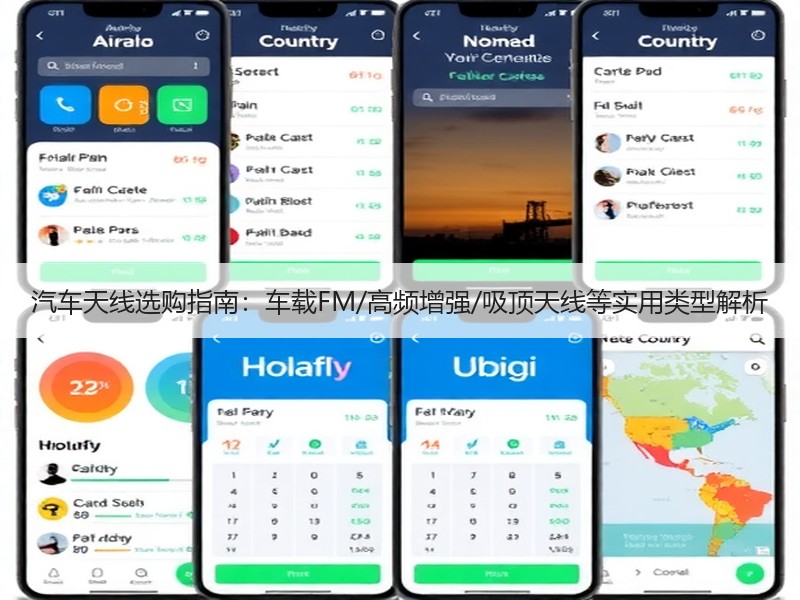 汽车天线选购指南：车载FM/高频增强/吸顶天线等实用类型解析