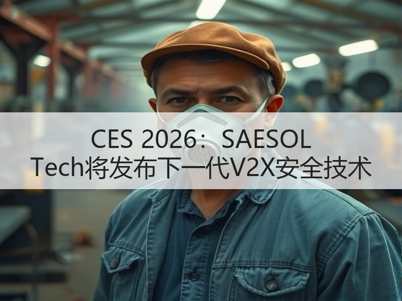 CES 2026:SAESOL Tech将发布下一代V2X安全技术 CES 2026:SAESOL Tech将发布下一代V2X安全技术