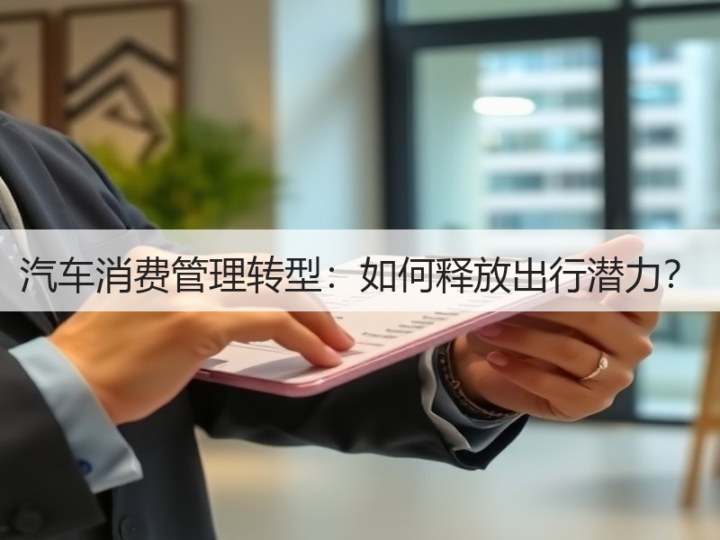 汽车消费管理转型：如何释放出行潜力？
