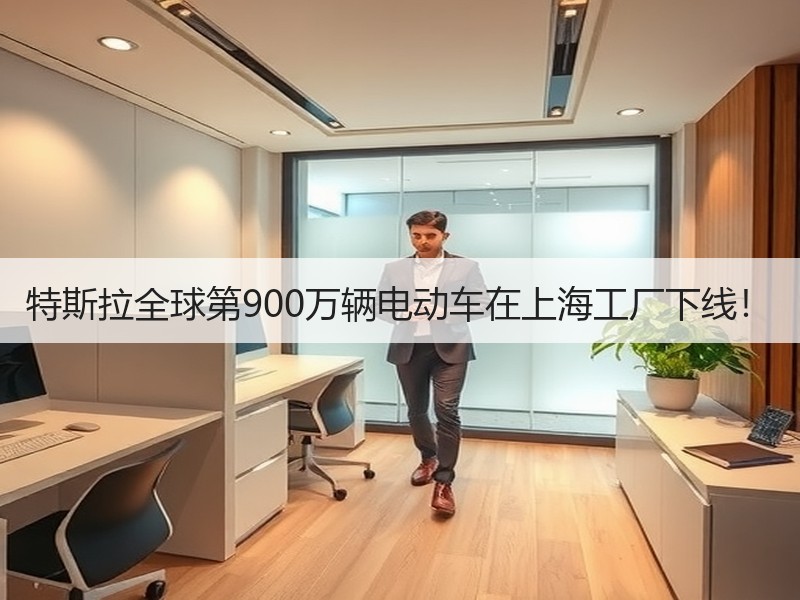 特斯拉全球第900万辆电动车在上海工厂下线! 特斯拉全球第900万辆电动车在上海工厂下线!