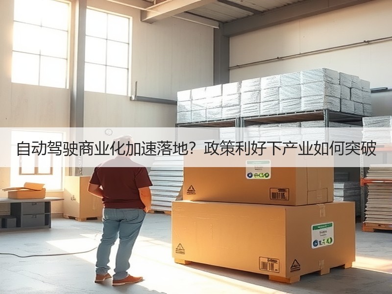 自动驾驶商业化加速落地?政策利好下产业如何突破 自动驾驶商业化加速落地?政策利好下产业如何突破