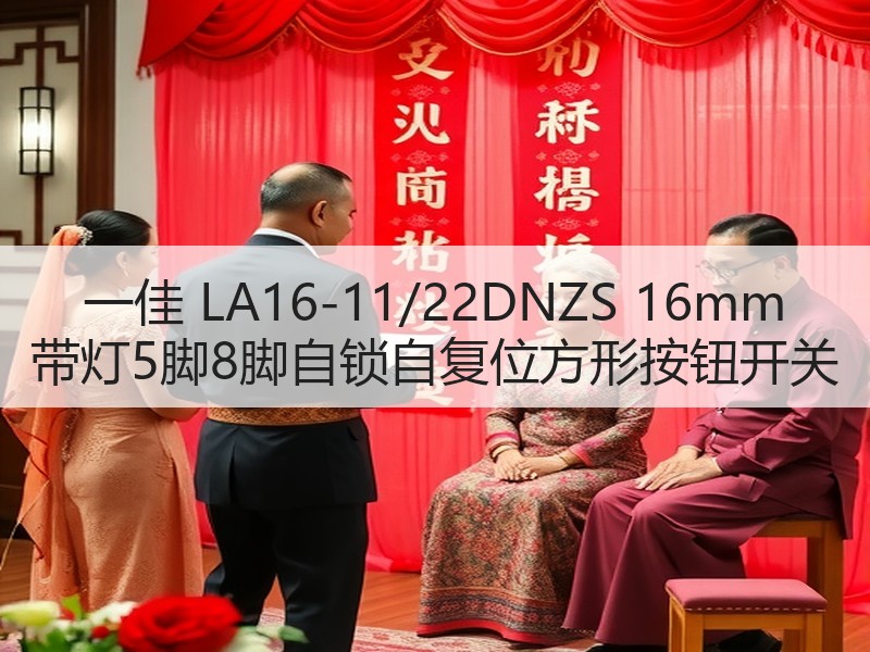 一佳 LA16-11/22DNZS 16mm 带灯5脚8脚自锁自复位方形按钮开关 一佳 LA16-11/22DNZS 16mm 带灯5脚8脚自锁自复位方形按钮开关