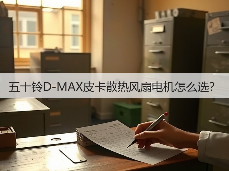 五十铃D-MAX皮卡散热风扇电机怎么选？